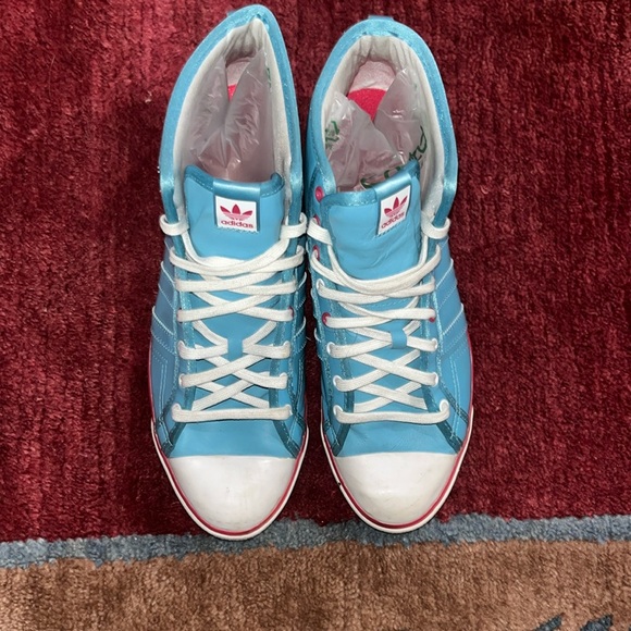Adidas Blue High-Top Sneakers for Women - Picture 5 of 7